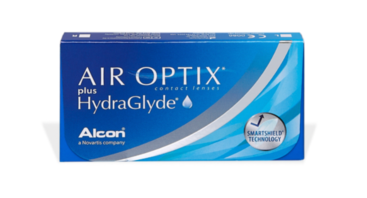 Air Optix Plus Hydraglyde (6)  - 6 lentilles mensuelles - Alcon