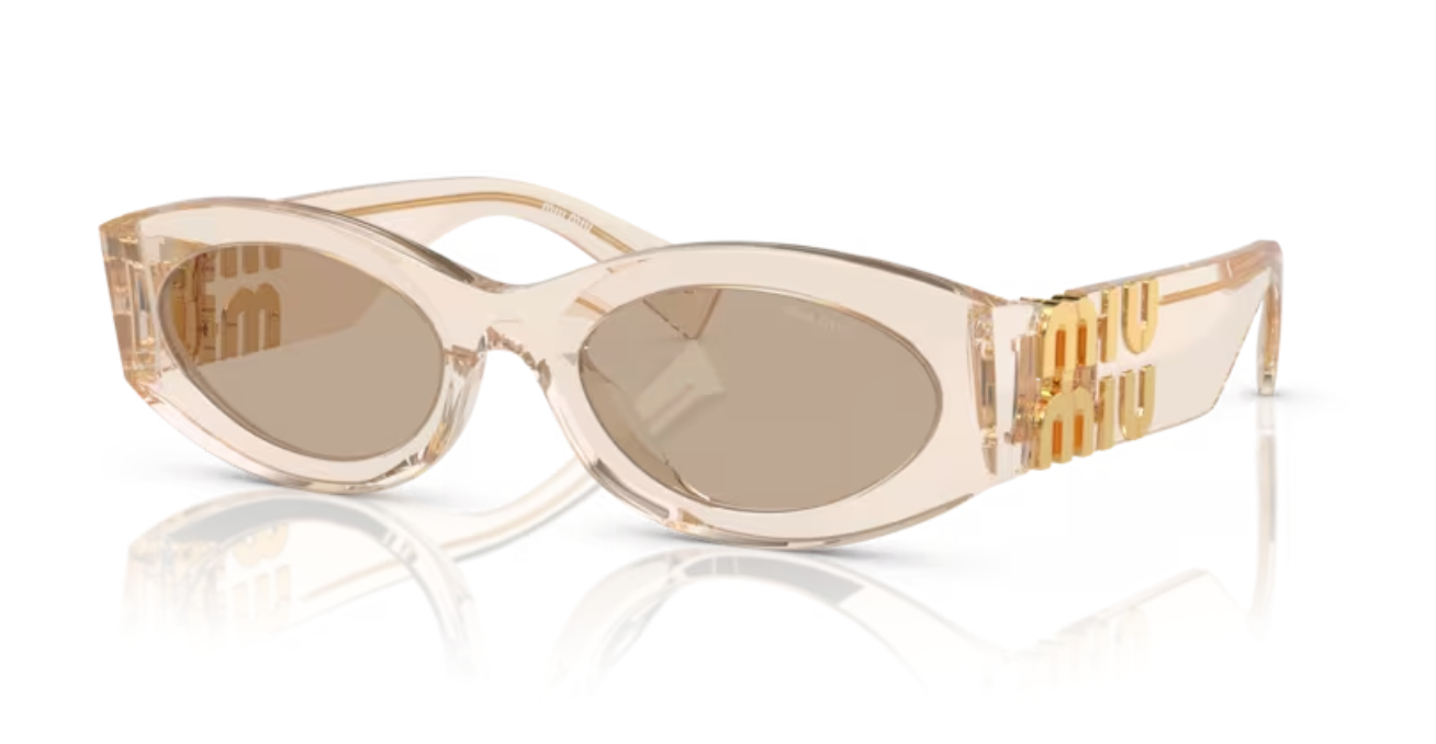 Lunette de soleil miu miu 11T40F - Sable transparent