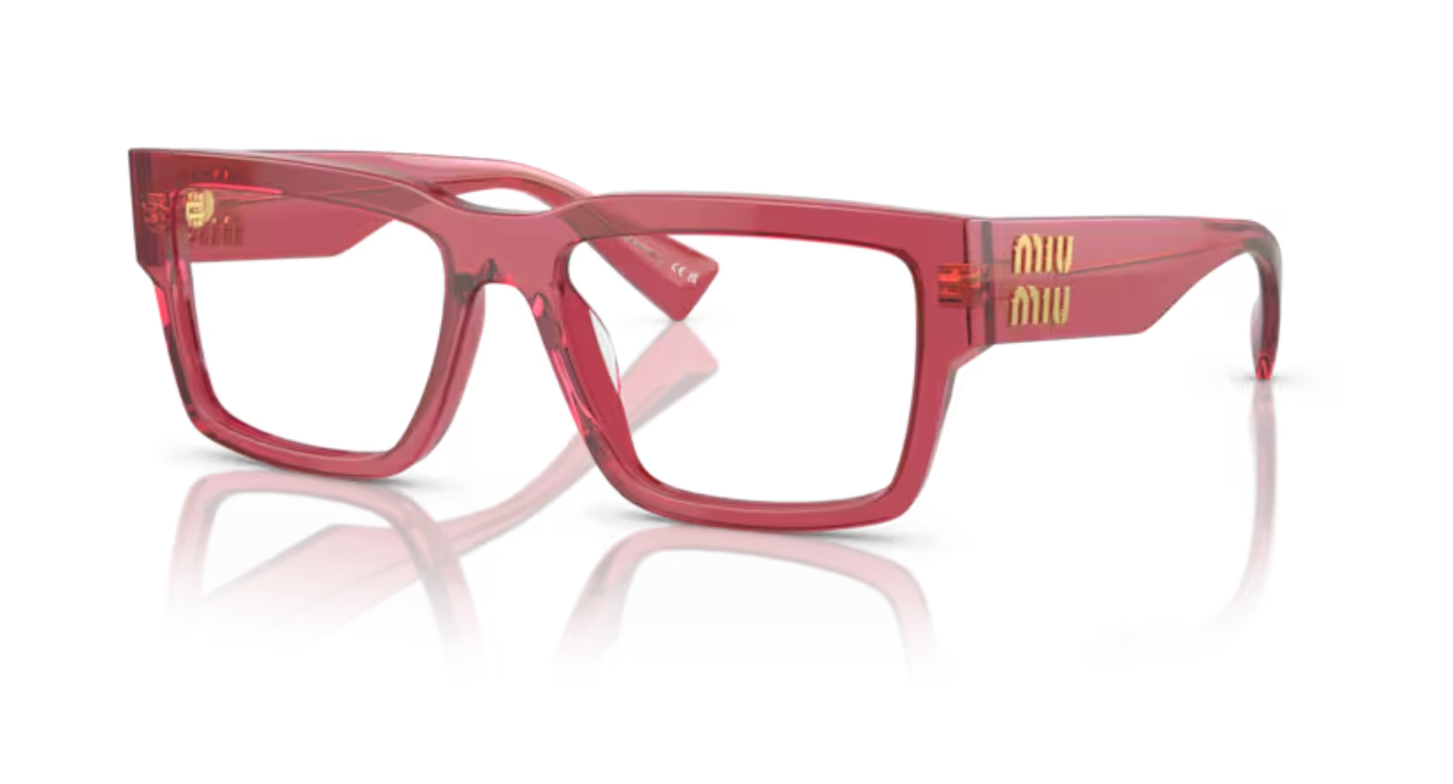 Lunette de vue Miu Miu 15Q1O1 - Bordeaux transparent