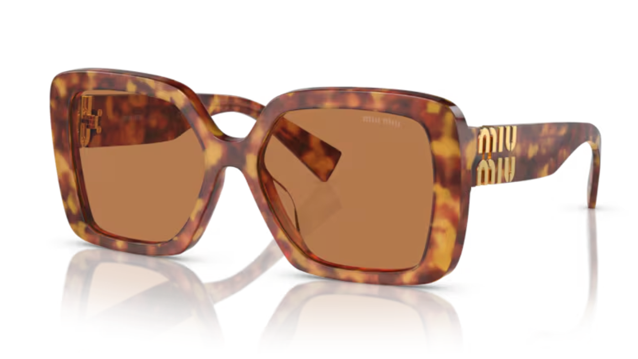 Lunette de soleil miu miu  4BW2Z1 - Havana clair