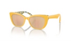 Lunette de soleil Dolce Gabbana enfant 0DX4427 34437J - Jaune sur roses jaunes