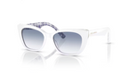 Lunette de soleil Dolce Gabbana enfant 0DX4427 337119 - Blanc sur bleu majolique