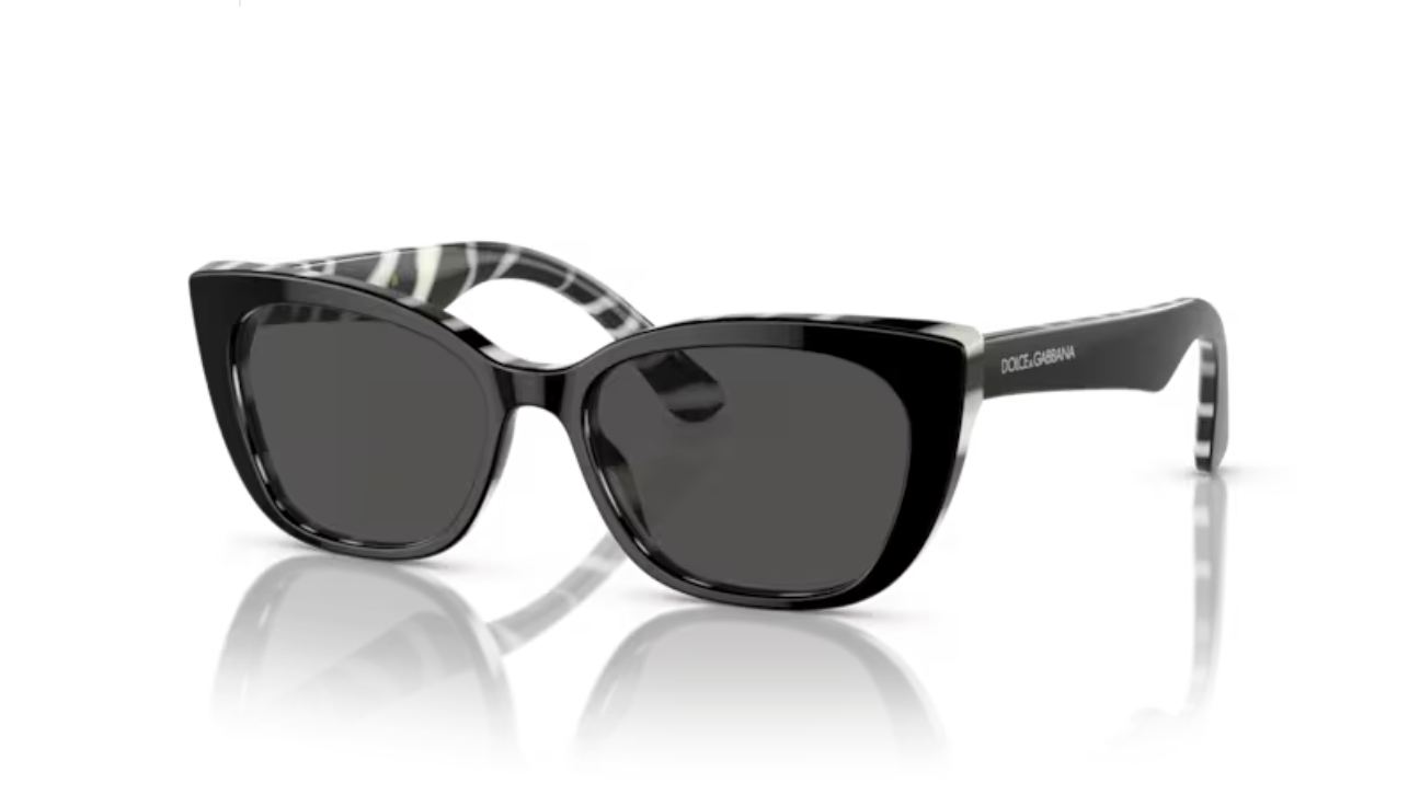 Lunette de soleil Dolce Gabbana enfant 0DX4427 337287 - Noir sur zèbre