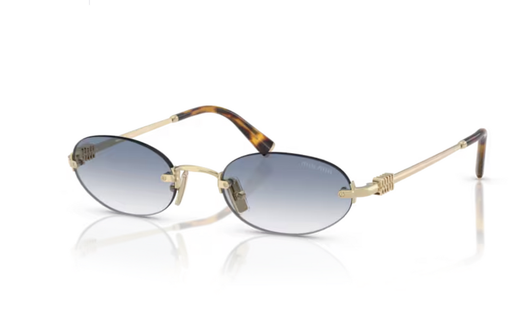 Lunette de soleil miu miu MU A54S ZVN80O - Or pâle