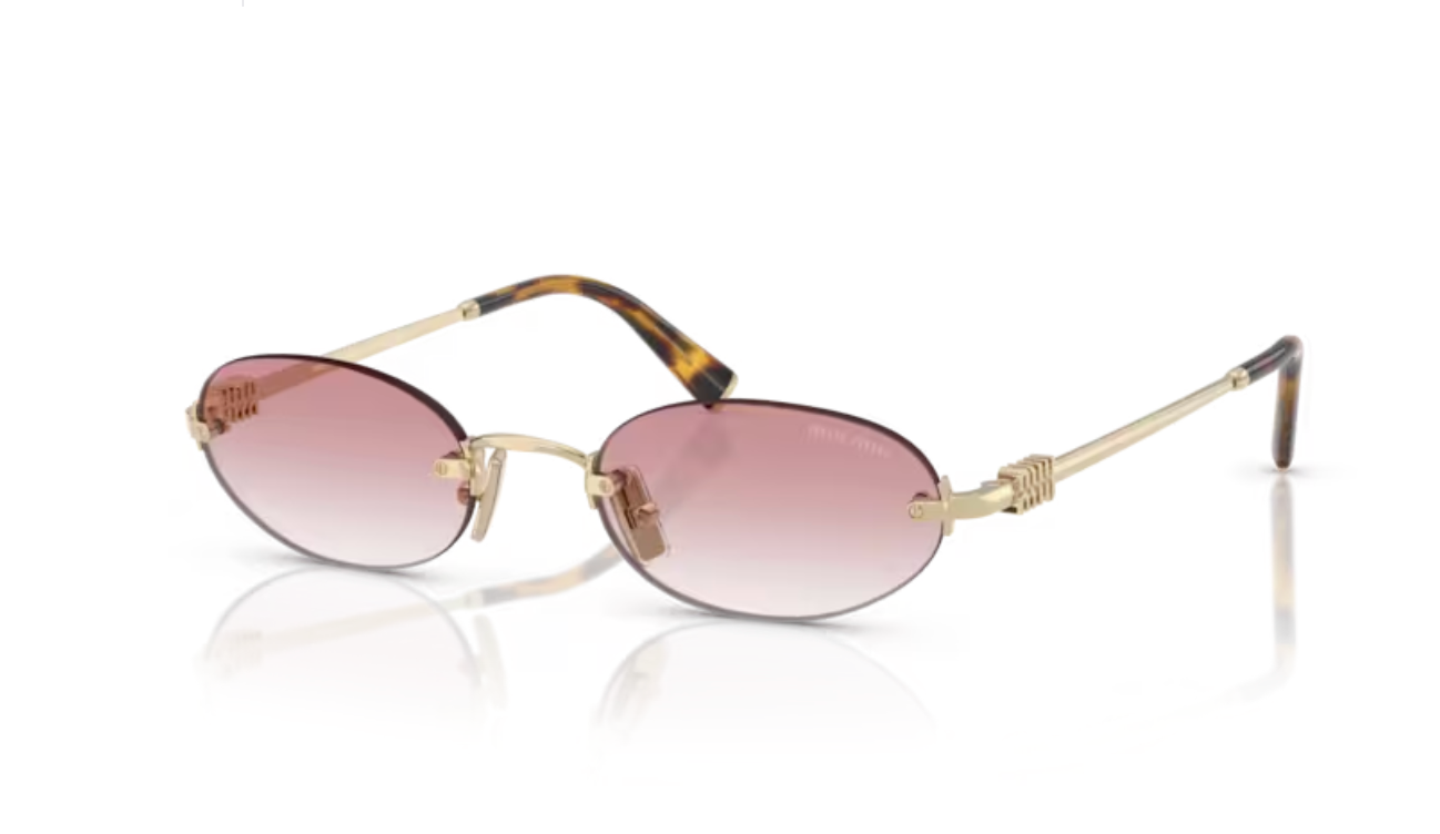 Lunette de soleil miu miu MU A54S ZVN70O - Or pâle