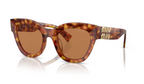 Lunette de soleil miu miu MU 01YS 4BW2Z1 - Havana clair