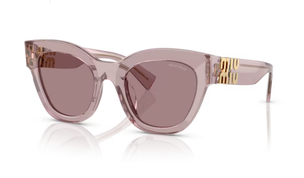 Lunette de soleil miu miu MU 01YS 12W20I - Transparent mauve