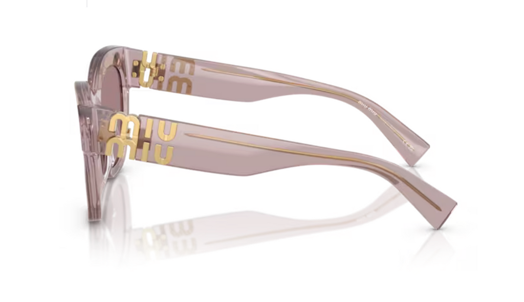 Lunette de soleil miu miu MU 01YS 12W20I - Transparent mauve