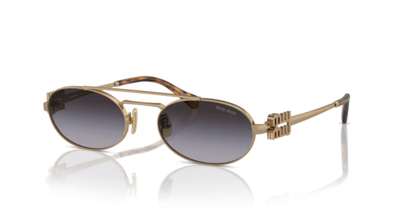 Lunette de soleil miu miu 0MU 54ZS 7OE5D1 - Or patiné