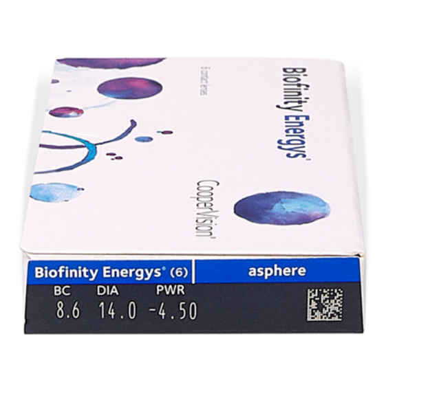Biofinity Energys (6)  - 6 lentilles mensuelles - CooperVision
