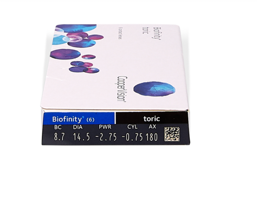 Biofinity Toric (6)  - 6 lentilles mensuelles toriques - CooperVision