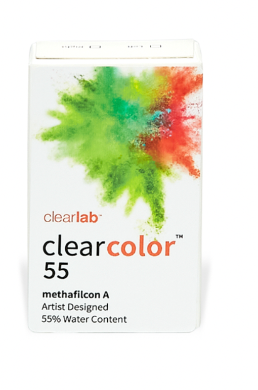 Clearcolor 55 (2)-2 lentilles mensuelles de couleur-Clearlab