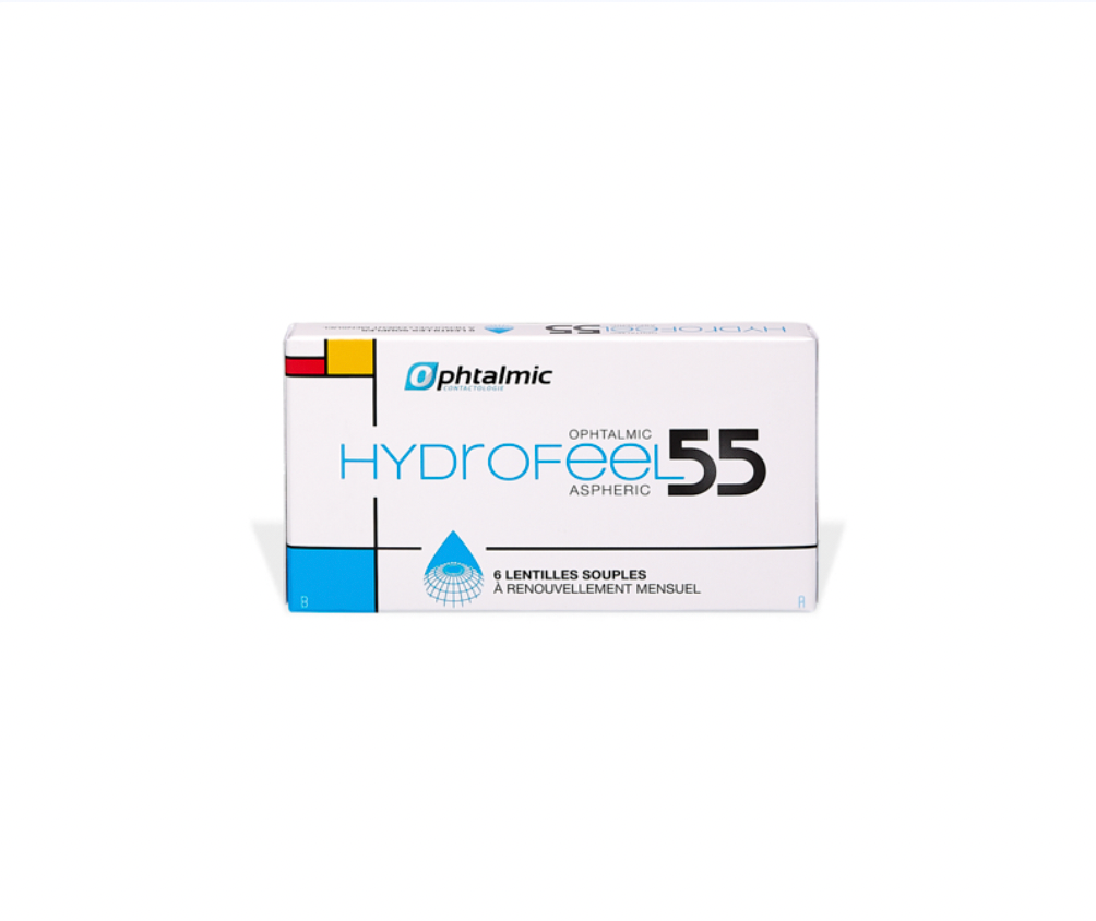 Hydrofeel 55 Aspheric (6)- 6 lentilles mensuelles -Ophtalmic Compagnie