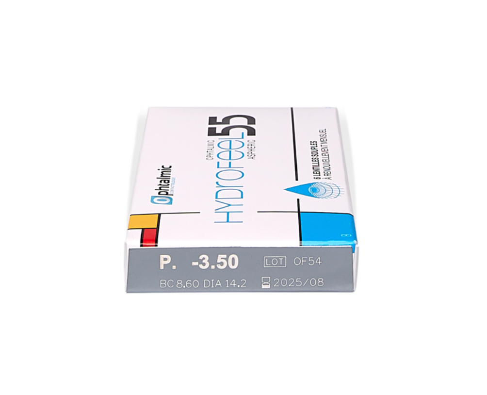 Hydrofeel 55 Aspheric (6)- 6 lentilles mensuelles -Ophtalmic Compagnie