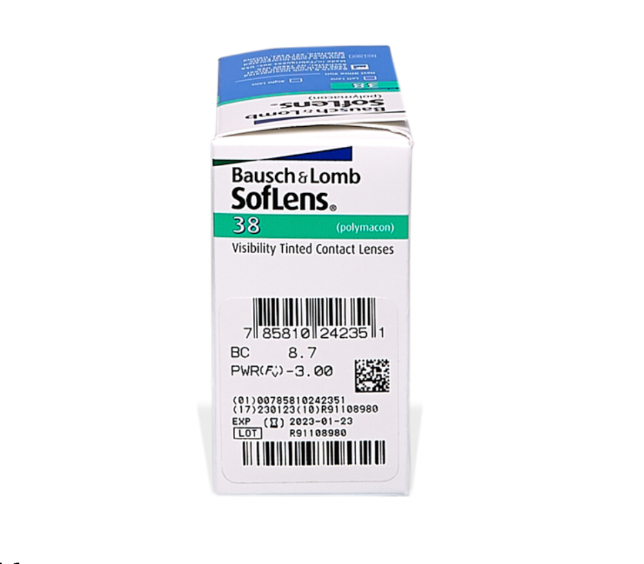 SofLens 38 (6) - 6 lentilles mensuelles - Bausch+Lomb