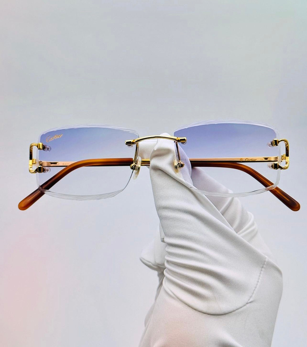 Lunette Cartier piccadilly   custom Diamond CUT circulaire