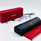 Lunette Cartier en bois diamond cut