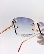 Lunette Cartier Picadilly  custom Diamond CUT doré