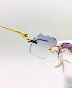 Lunette Cartier Panthère doré custom Diamond CUT facette