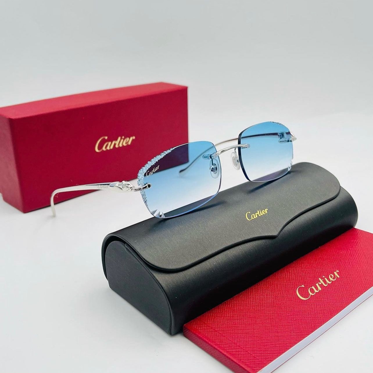 Lunette Cartier Panthère argent custom Diamond CUT