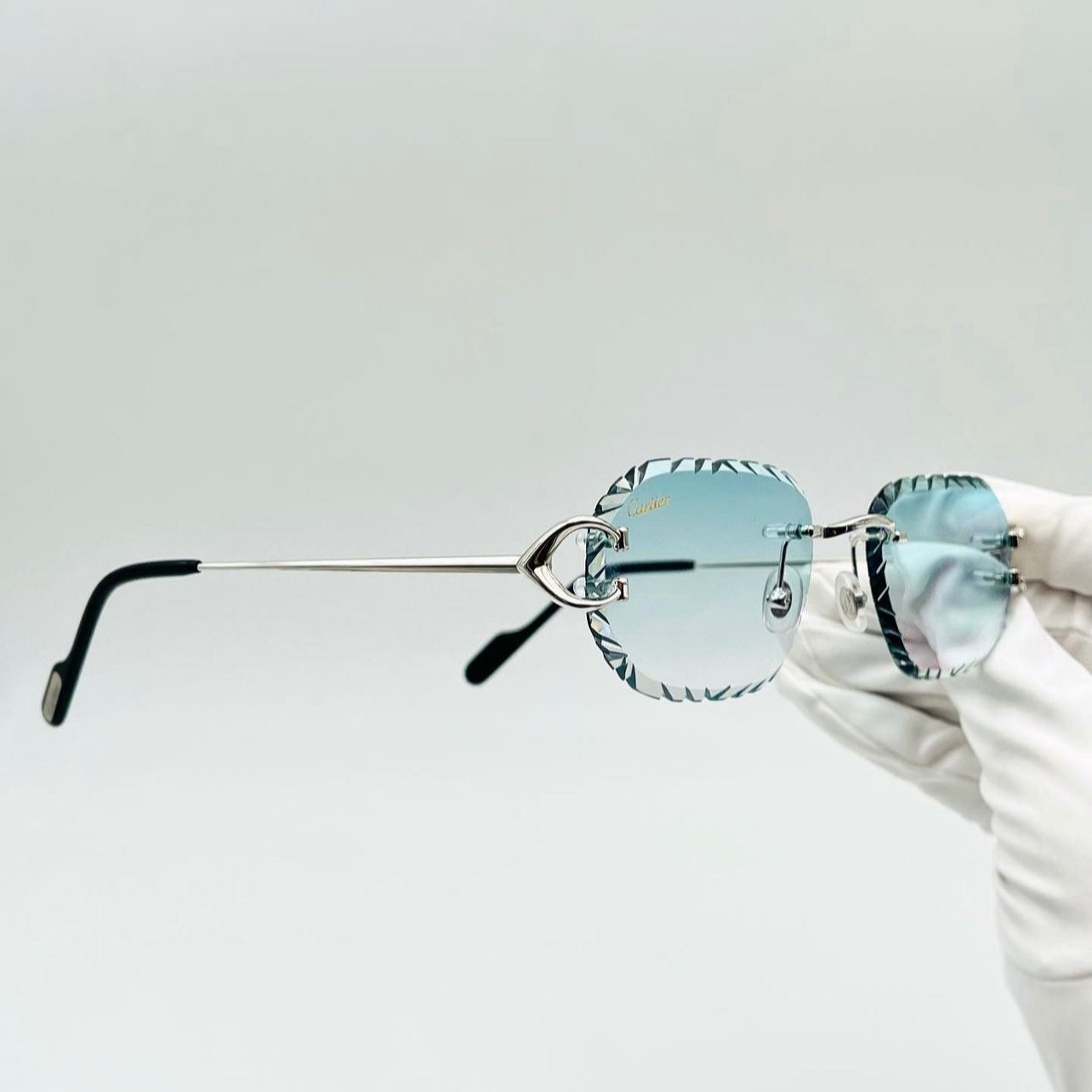 Lunette Cartier Picadilly argent custom Diamond CUT