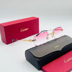 Lunette Cartier (petit C) custom diamond cut