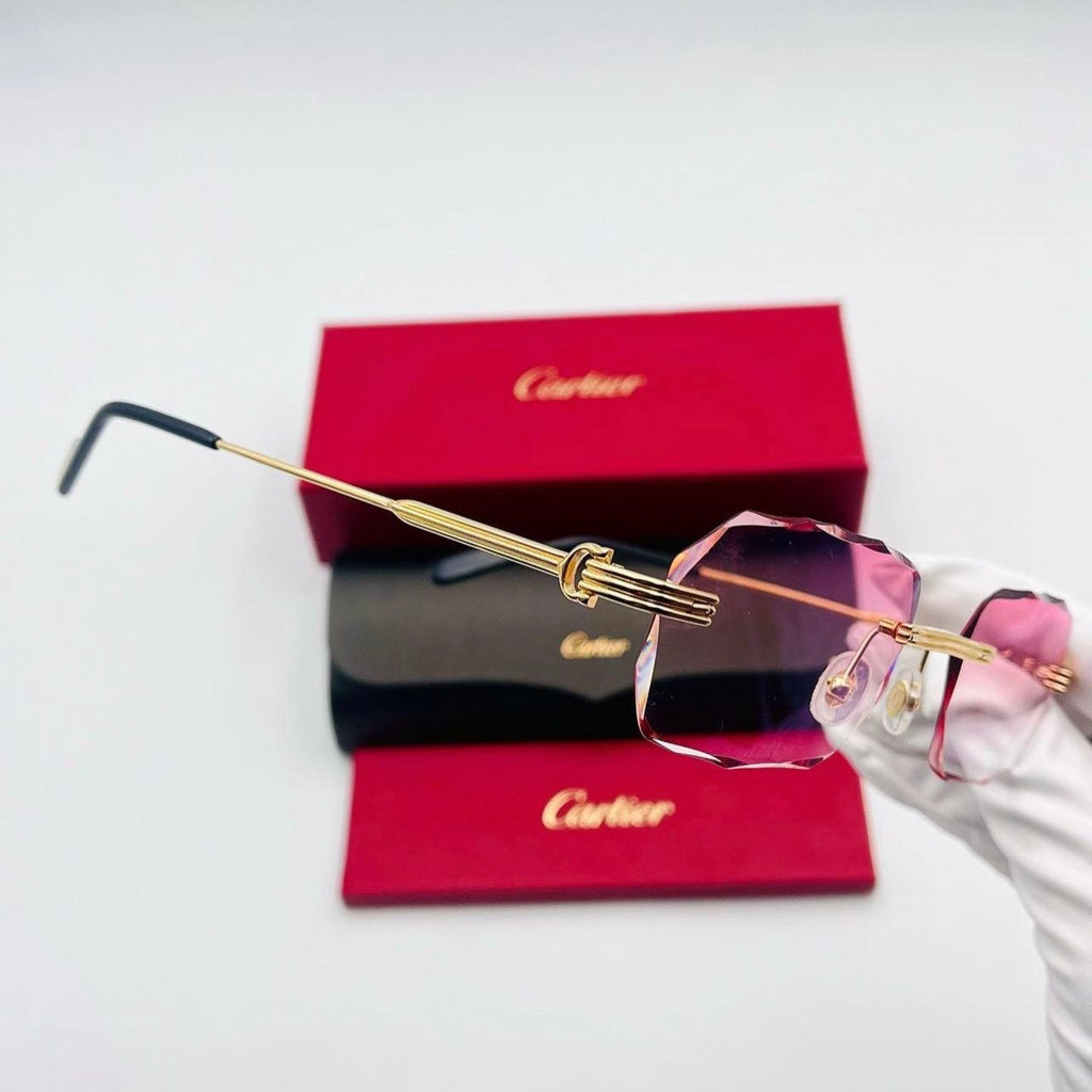 Lunette Cartier (petit C) custom diamond cut