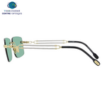 LUNETTES DE SOLEIL FORCE 10 Exclusivité web - Géométriques vertes.