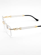 Lunette percée ROSALBA bicolore double barre