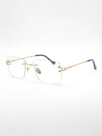 Lunette percée ROSALBA doré fine torsade