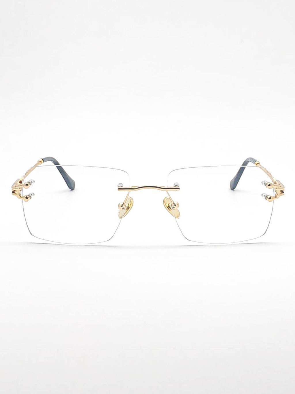 Lunette percée ROSALBA doré fine torsade