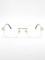 Lunette percée ROSALBA doré fine torsade