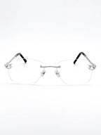 Lunette percée ROSALBA torsadée argent