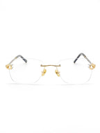 Lunette percée ROSALBA torsadée  bicolore