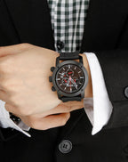 Burberry BU7701 Silicone Noir 24mm bracelet de montre original