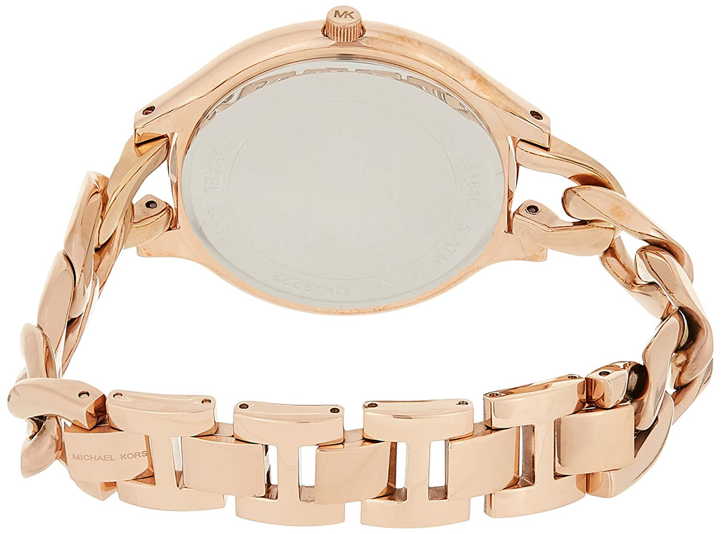 Michael Kors  MK3223 Montre Runway Maillons acier or rose pour femme