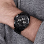 Michael Kors MK8858 - Montre Brecken Noire Surdimensionnée - Pour Homme